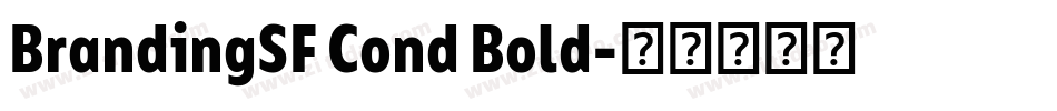 BrandingSF Cond Bold字体转换